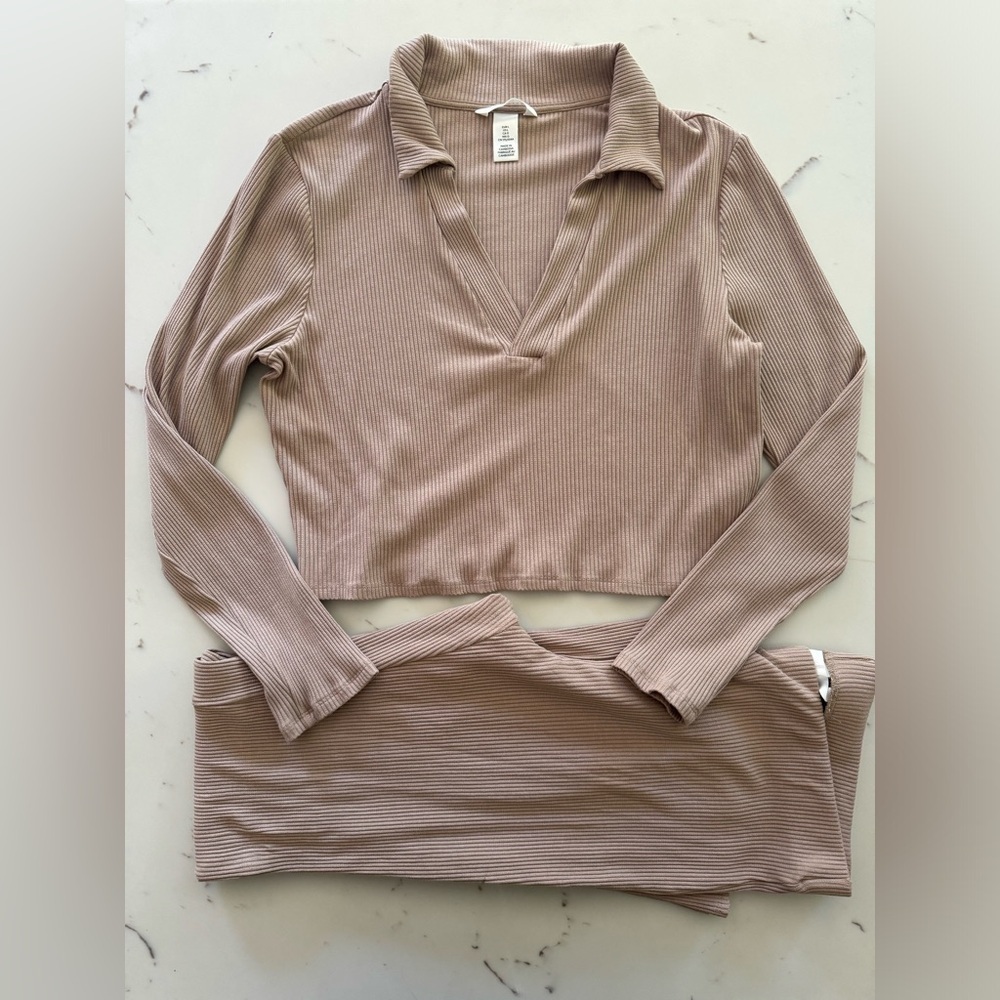 H&M Ribbed Co-ord Set